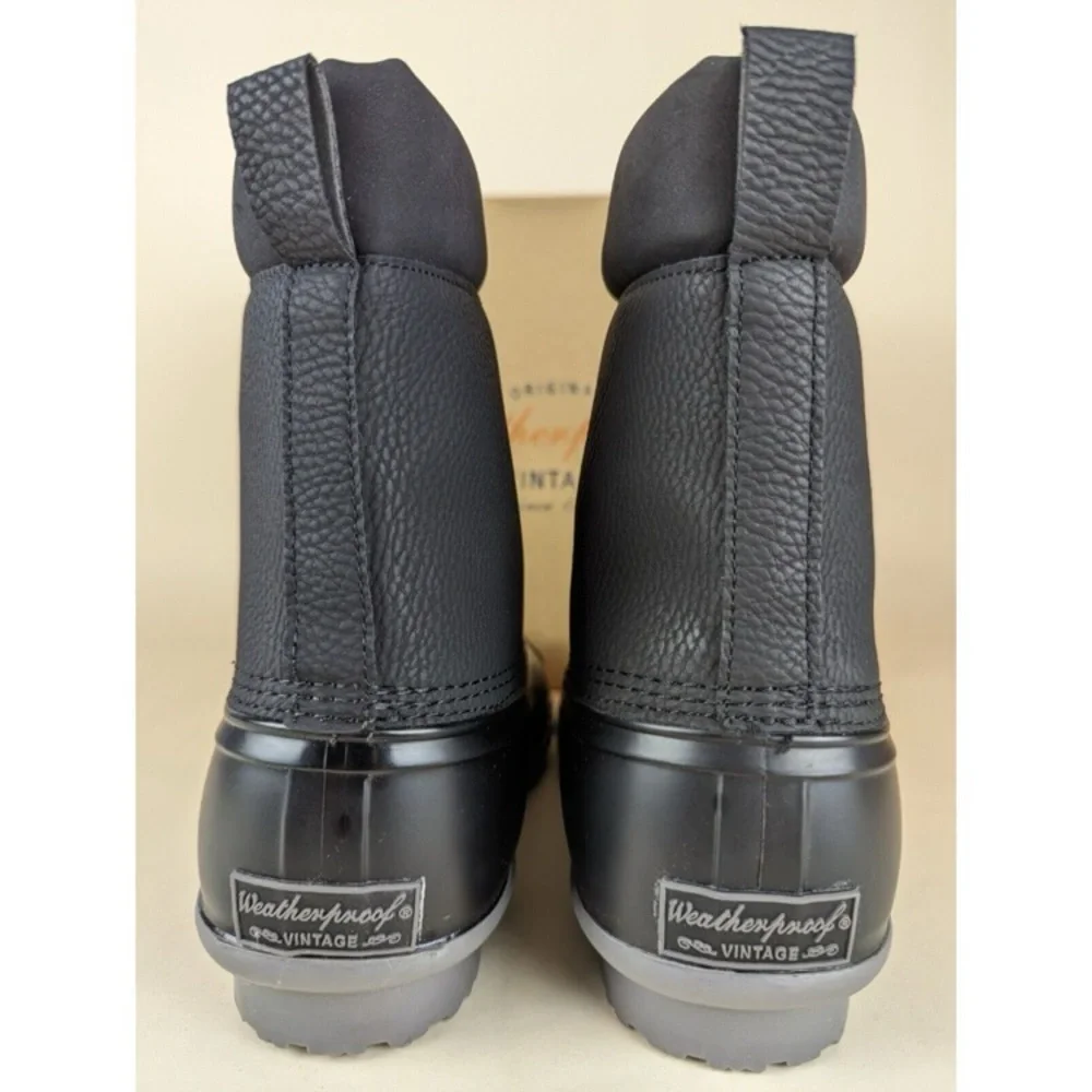 NWB Weather Proof Vintage Adam ll Men’s Duck Boots In Black Size 8.